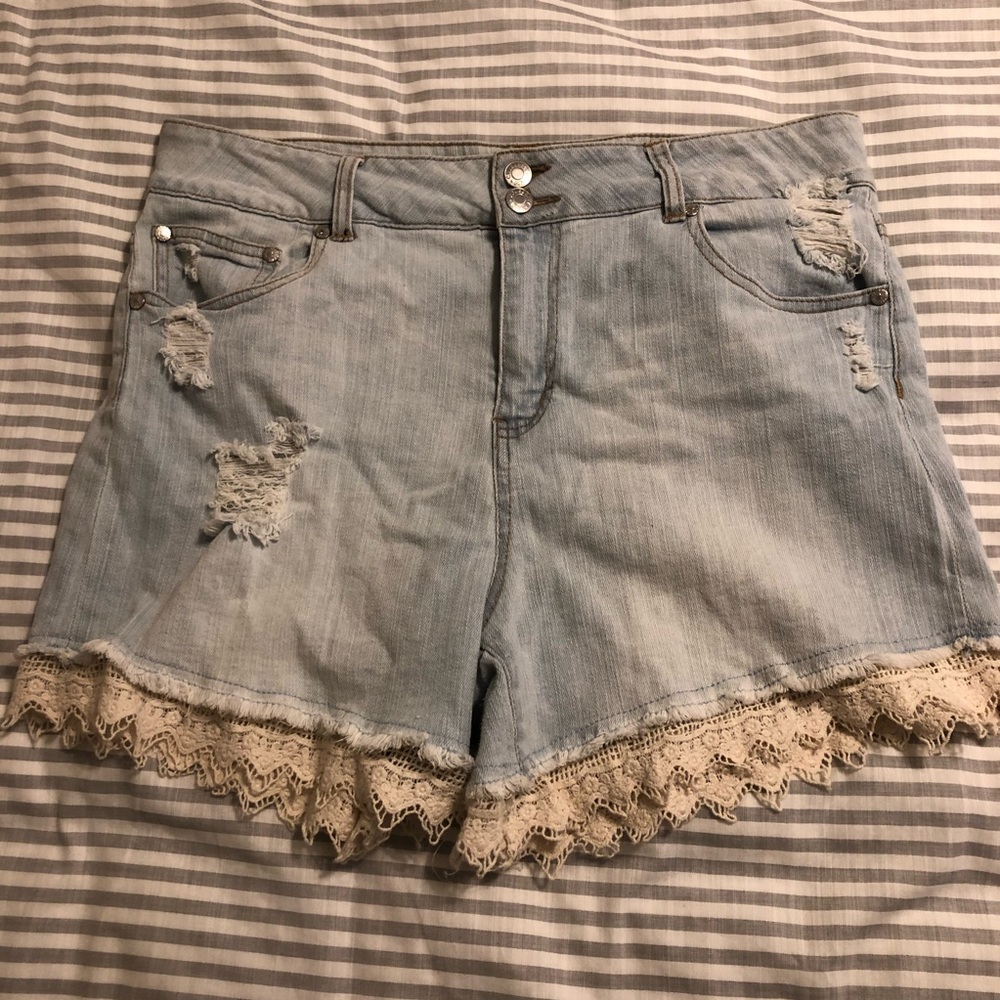 High Waisted Jean Shorts